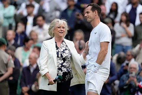 Andy Murray with Sue Barker